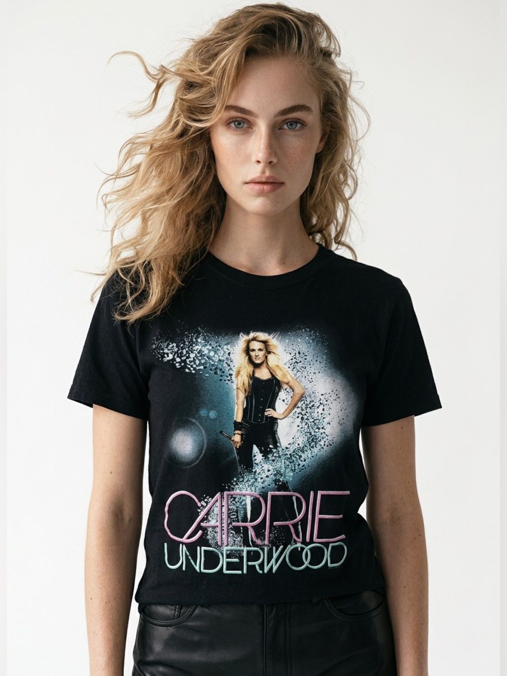 CARRIE UNDERWOOD Blown Away Country Tour Black Short Sleeve Tee Unisex Size M